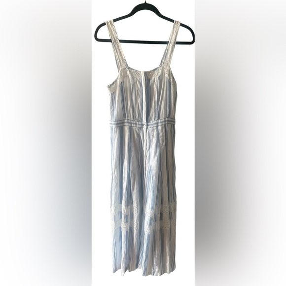 LoveShackFancy Dress M Eve Striped Maxi Prairie Dress $295 - Picture 9 of 15